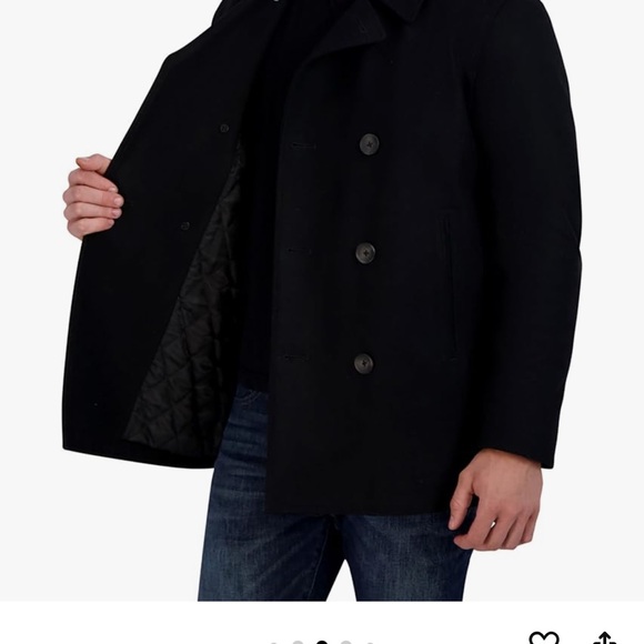 Nautica Men’s Classic Double Breasted Peacoat - Picture 2 of 10